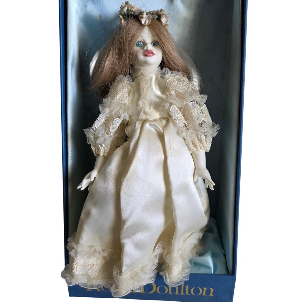 Royal Doulton Nisbet Firstborn Porcelain Baby Doll w Box Booklet Vintage